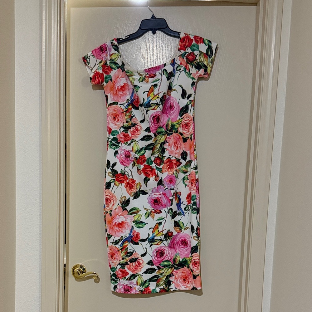 Alexia Admor Multicolor Floral Midi Dress